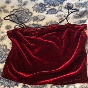 SHEIN soft burgundy crop top